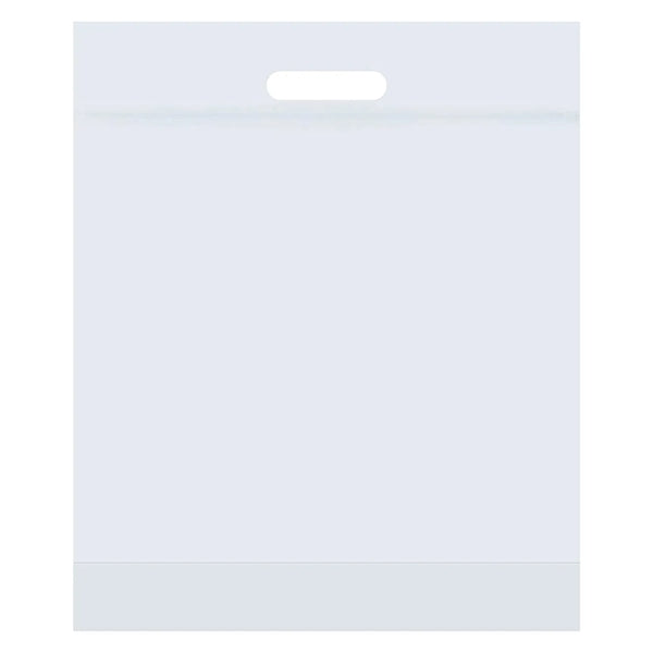 3 mil 12" x 15" x 6" Clear Zip Lock Bags With Die Cut Handle