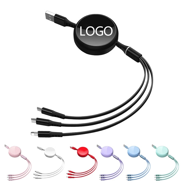 3 In 1 Retractable Charge Cables