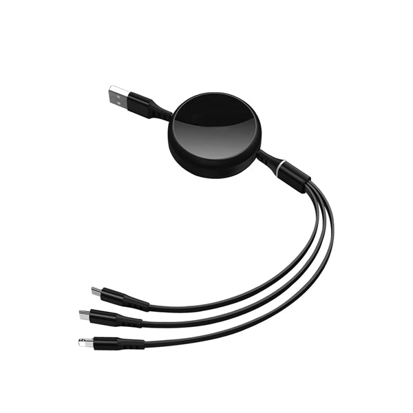 3 In 1 Retractable Charge Cables