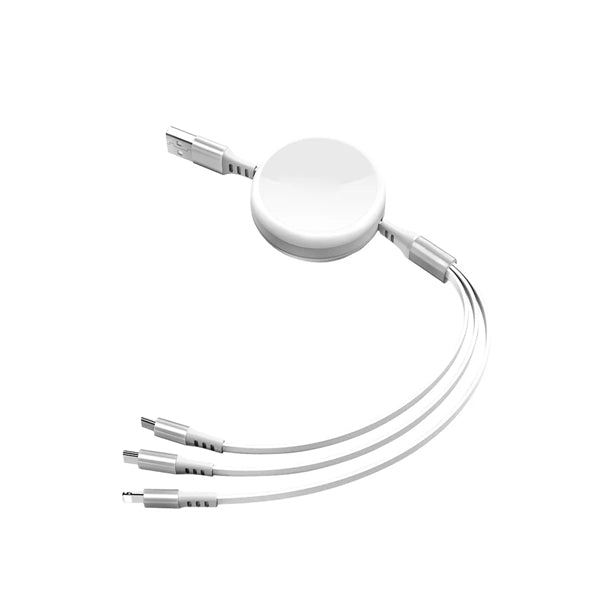 3 In 1 Retractable Charge Cables