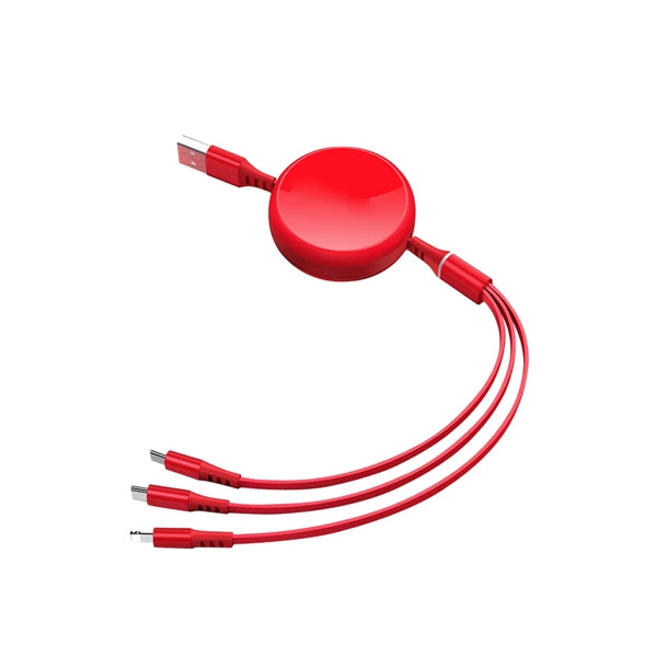 3 In 1 Retractable Charge Cables