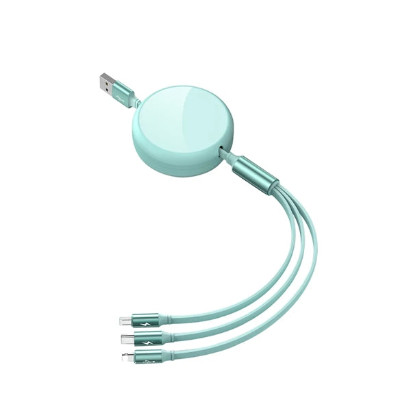 3 In 1 Retractable Charge Cables