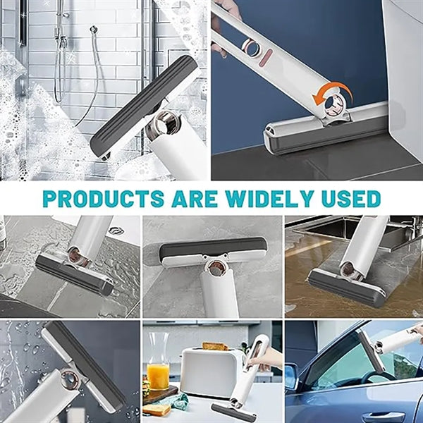 Portable Fold In Half Self-Squeeze Desktop Cleaning Mop