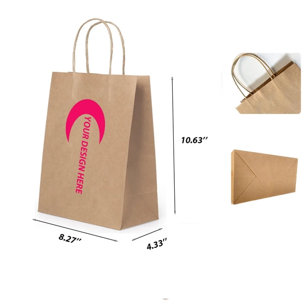 Eco-friendly Kraft Paper Gift Shopping Bag