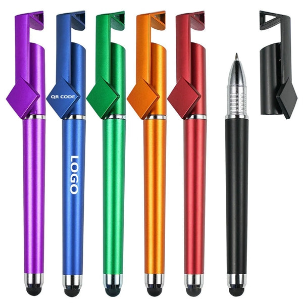 Multipurpose Soft Touch Pen with Cell Phone Holder