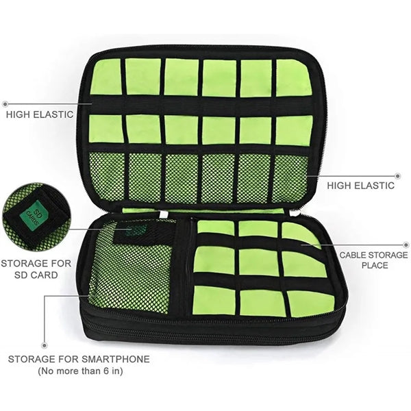 Travel High-Capacity Electronics Accessories Storage Bag
