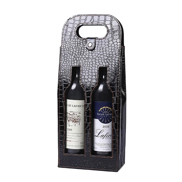PU Wine Bag for 2 Bottles