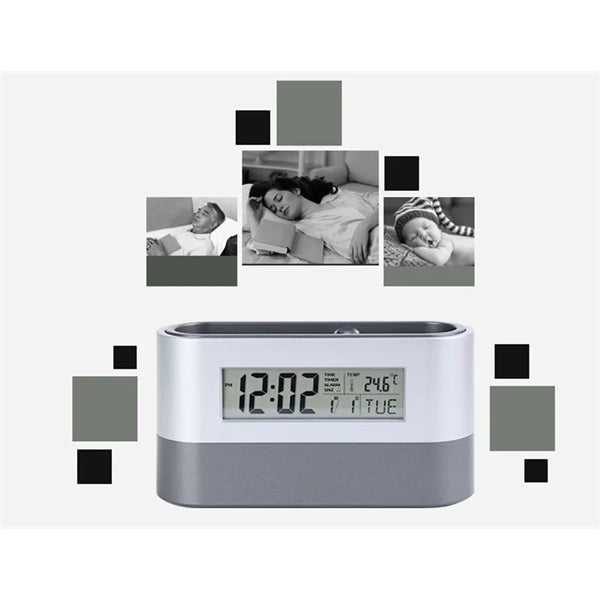 Electronic Calendar Pen Holder Brush Pot