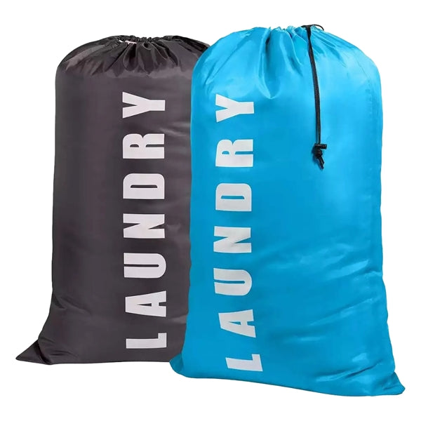 Customize Full Color Logo Nylon Laundry Bags With Drawstring