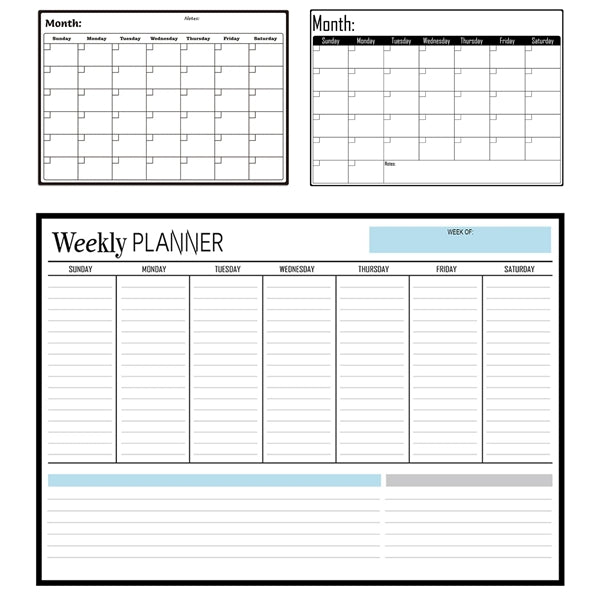 Magnetic Dry Erase Calendar Set