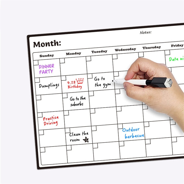 Magnetic Dry Erase Calendar Set