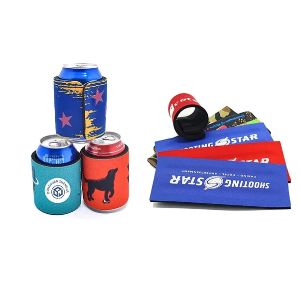 Strong Spring Slap Band Wrap Can Coolers