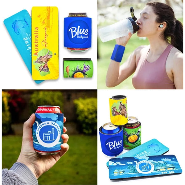 Strong Spring Slap Band Wrap Can Coolers