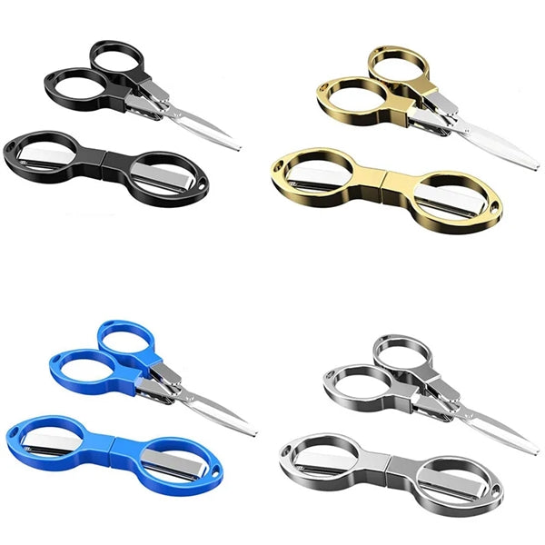 Safe Portable Folding Mini Scissor Anti Rust Keychain Cutter
