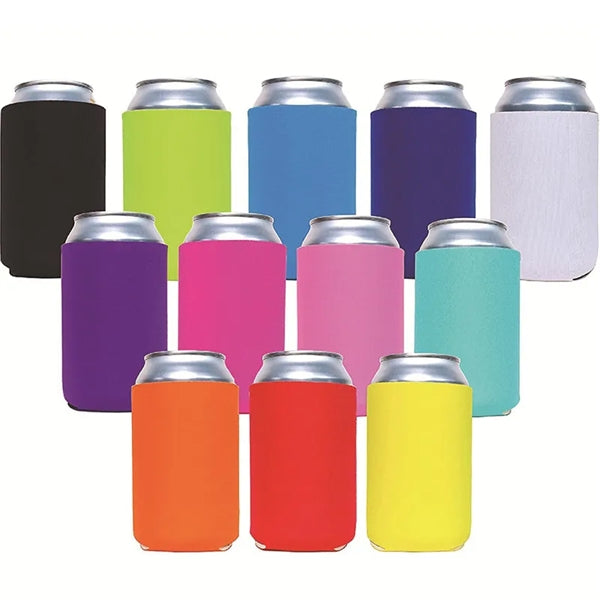 Collapsible Neoprene Beer Can Coolers Screen Printed