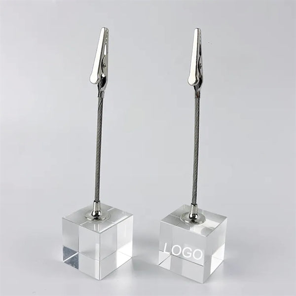 Crystal Memo Clip Holder