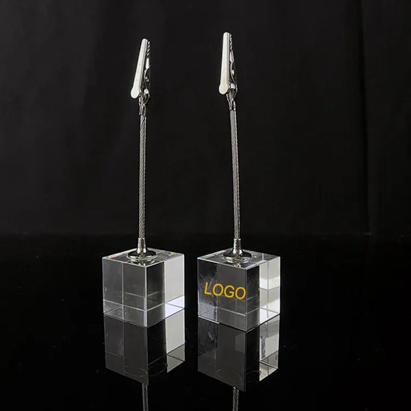 Crystal Memo Clip Holder