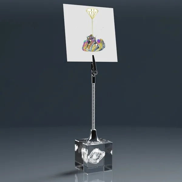 Crystal Memo Clip Holder