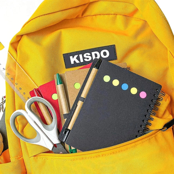 Kraft Spiral Notebook with Pen in Holder N Sticker