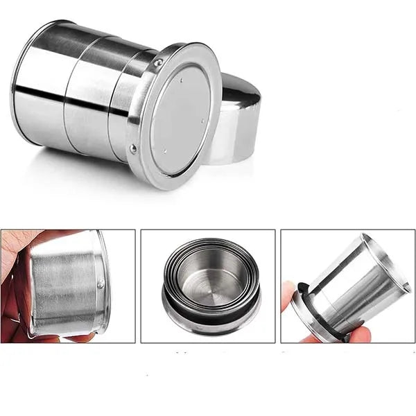 Collapsible Telescopic Stainless Steel Portable Cup