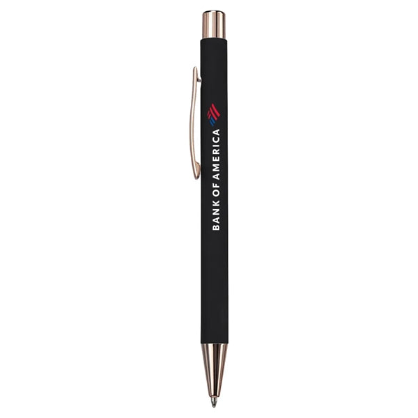 Rose Gold Rubber Coated Pen