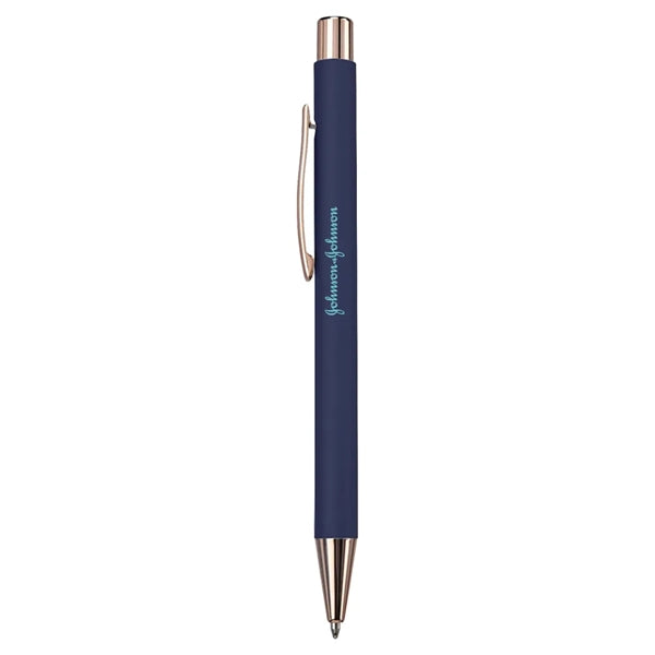 Rose Gold Rubber Coated Pen