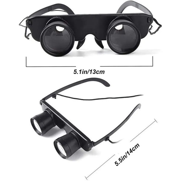Head-Mounted Hand-Free Binoculars Fishing Glasses Magnifying