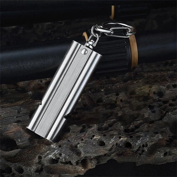 Stainless Steel Double Barrel Lifesaving Whistle