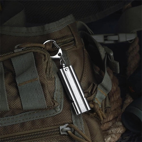 Stainless Steel Double Barrel Lifesaving Whistle