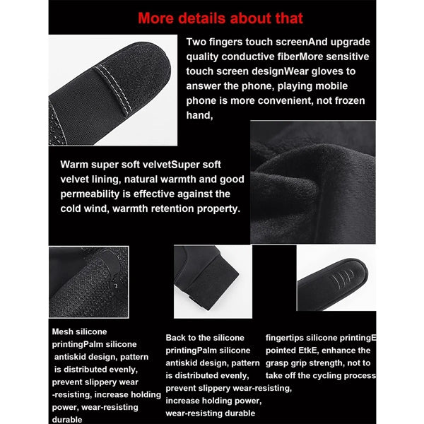 Windproof Gloves With Touch Screen