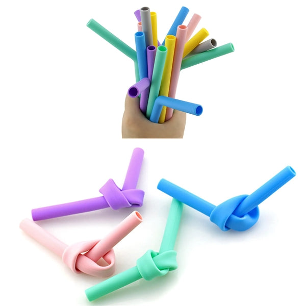 Silicone Straw With Cleaning Brush