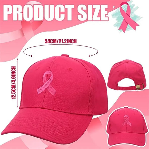 Breast Cancer Awareness Pink Ribbon Baseball Cap