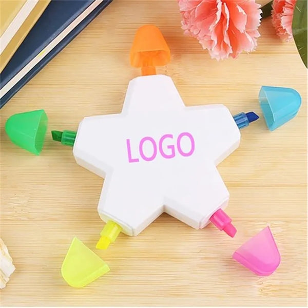 Star Shaped Highlighter 5 Colors