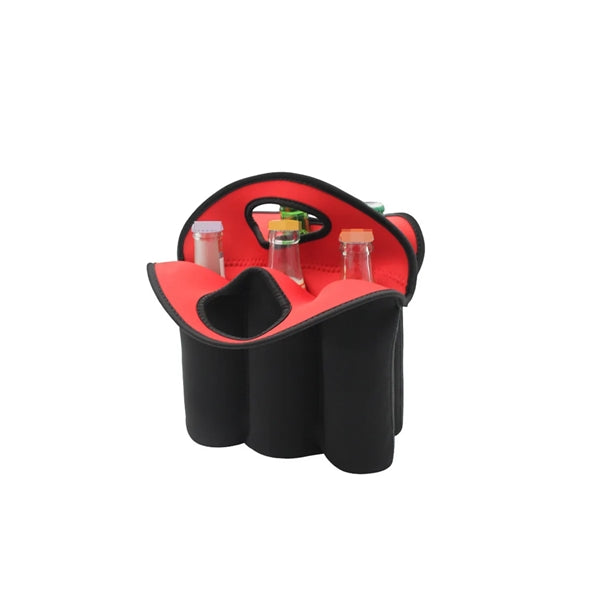 Insulated Neoprene Beer Carrier Tote Bag for 3 Bottles