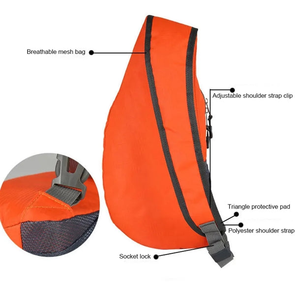 Lightweight Shoulder Bag Foldable Travel Crossbody Backpack