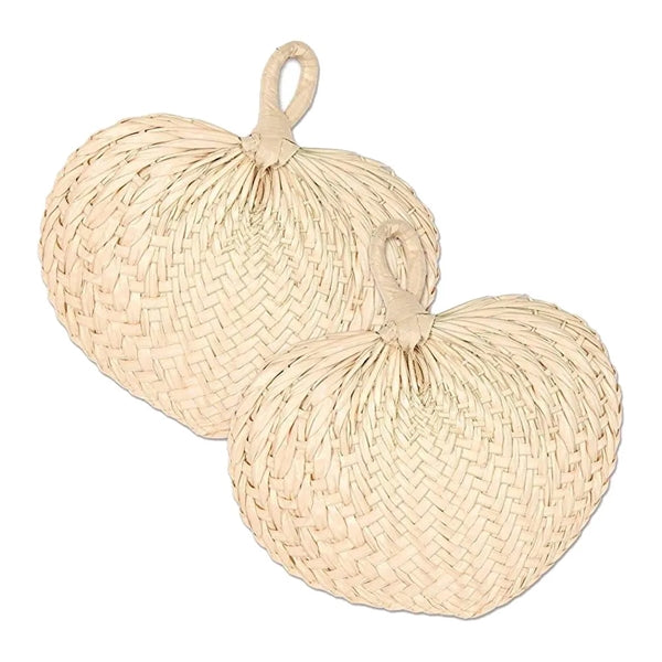 Natural Woven Eco Friendly Raffia Palm Leaf Hand Fan