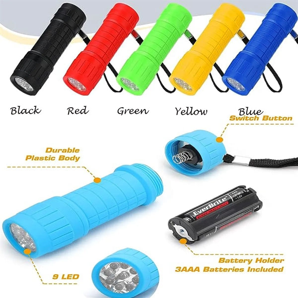 9 Led Plastic Flashlight