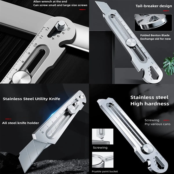 Multi Stainless Steel Utility Knife Cutter