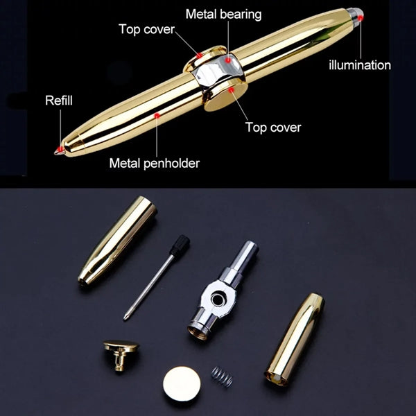 LED Fidget Spinner Pen