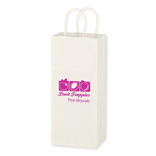 Kraft Paper White Wine Bag - 5.25" x 13"