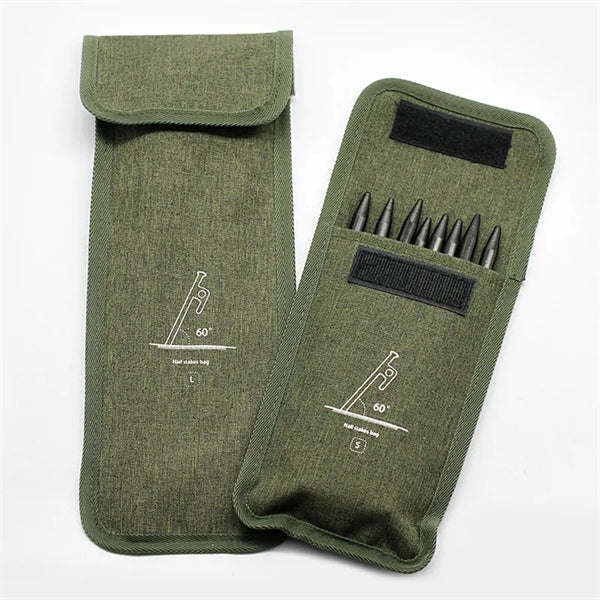 Portable Ground Nails Storage Bag Tent Accessory Organizer