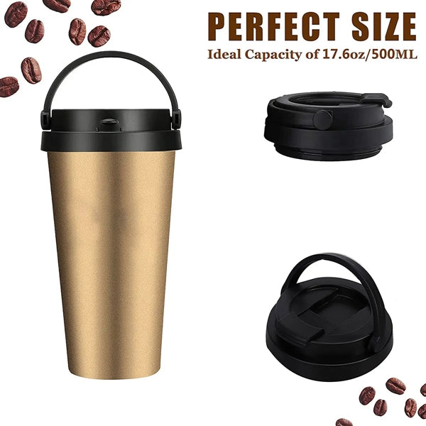 Stainless Steel Insulated Coffee Mug With Leak Proof