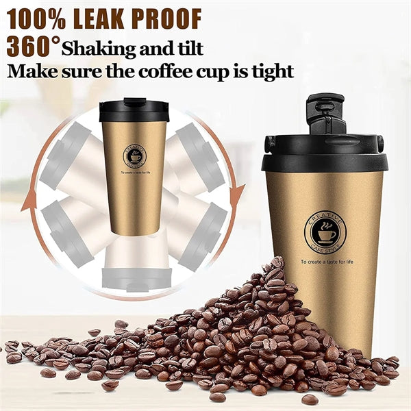 Stainless Steel Insulated Coffee Mug With Leak Proof