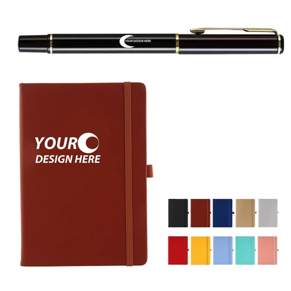 A5 Pu Cover Bussiness Notebook w/ Metal Pen
