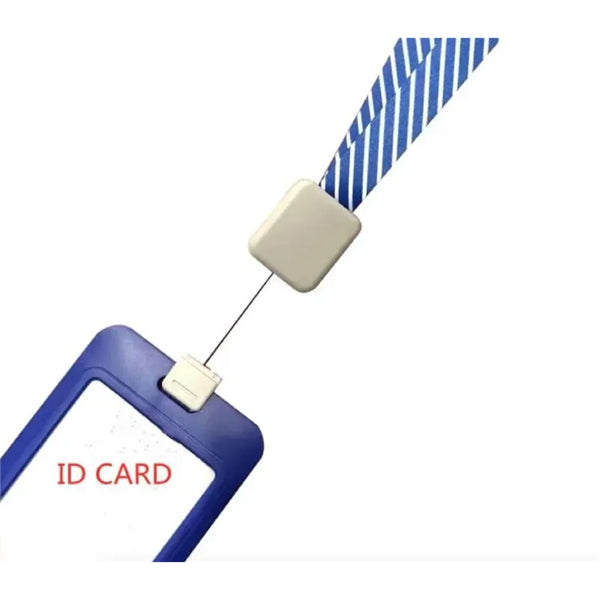 PVC Leather Card Badge Wallet with Lanyard - Style 1