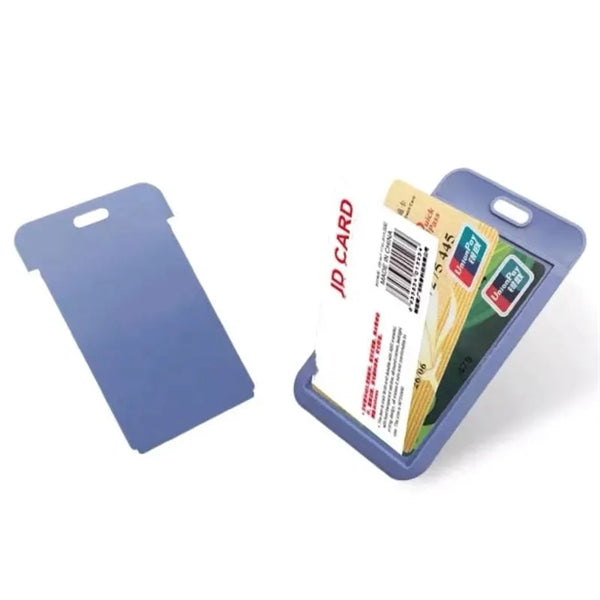 PVC Leather Card Badge Wallet with Lanyard - Style 1