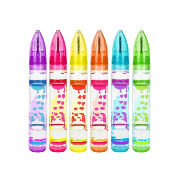 Multi Colored Liquid Motion Bubbler Pen