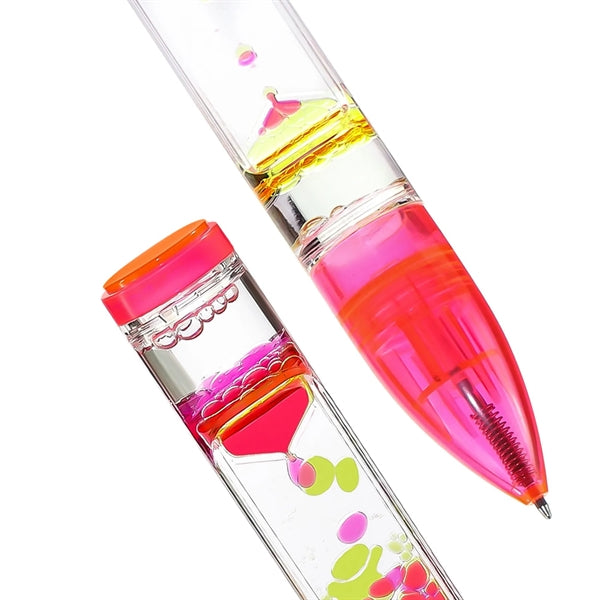 Multi Colored Liquid Motion Bubbler Pen