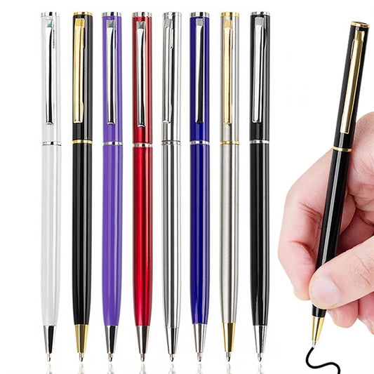 Metal Twist Slim Ballpoint Pen