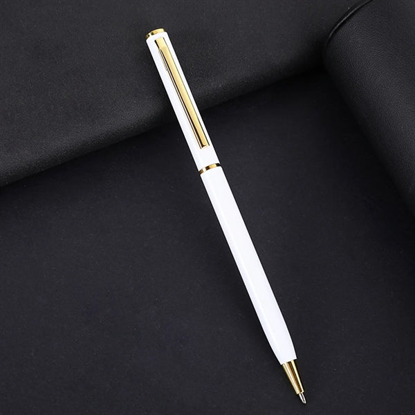 Metal Twist Slim Ballpoint Pen